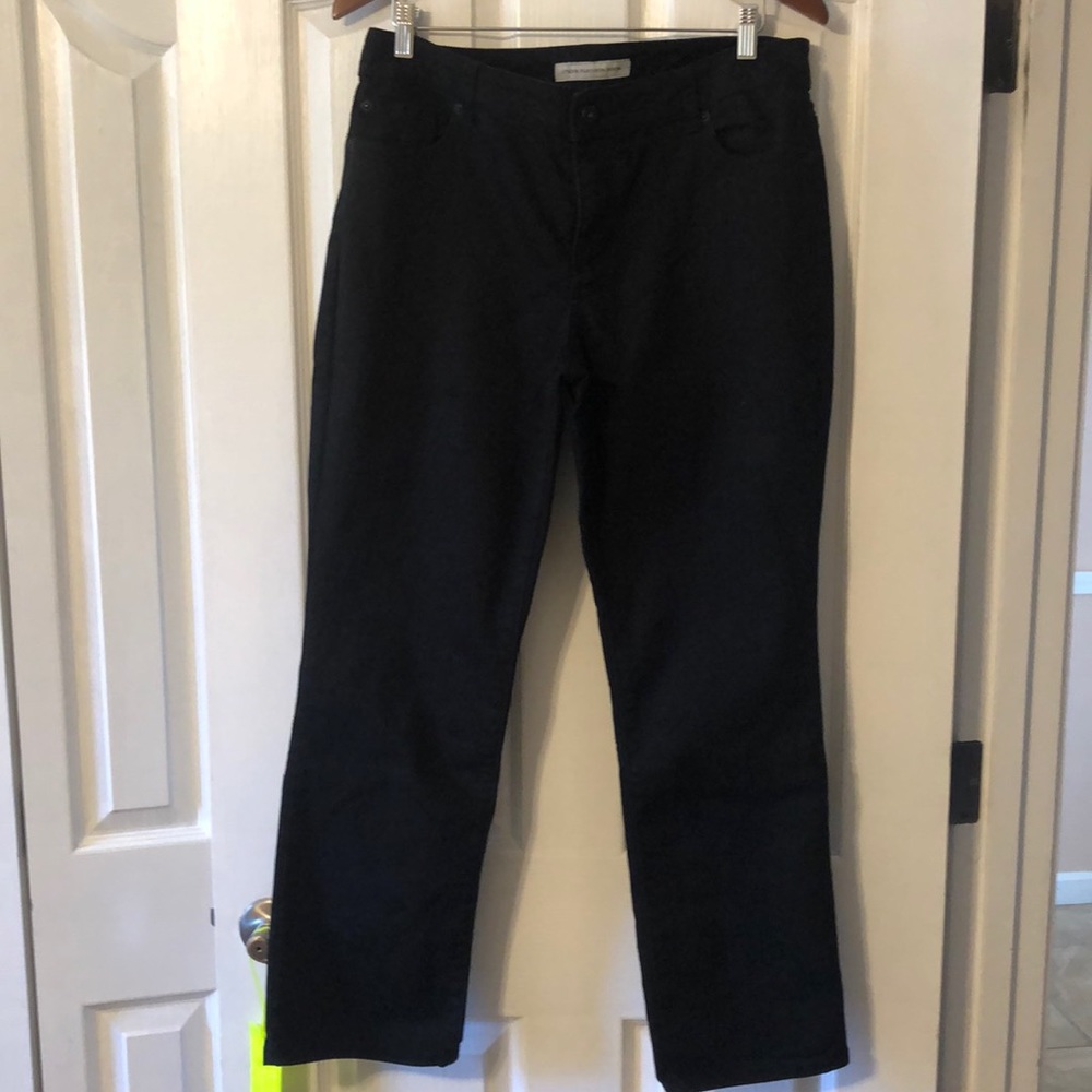 Chico’s Platinum Denim Black Ultimate Fit Slim Leg